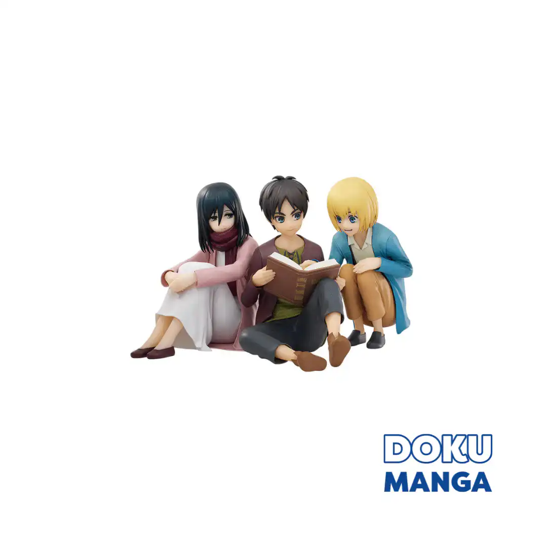 Attack on Titan - Figurine Eren, Mikasa & Armin Titan Rumbling Ichiban Kuji Lot A – Image 1