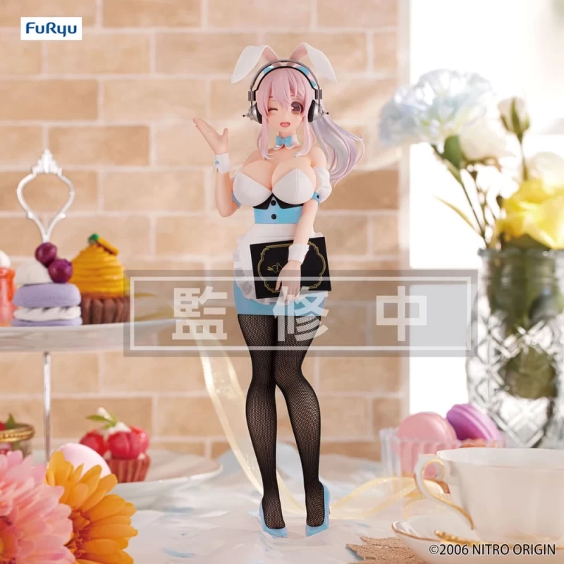 super-sonico-statuette-pvc-bicute-bunnies-waitress-light-blue-color-ver-28-cm-furyu Super Sonico - Figurine Waitress Light Blue Color Ver. Bi-Cute Bunnies – Image 1