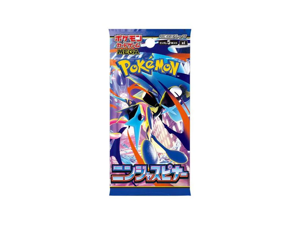 137558_pokemon-tcg-japan-mega-ninja-spinner-m4-booster-pack-4521329432304.jpg Pokémon - Booster Ninja Spinner M4 Japonais – Image 1