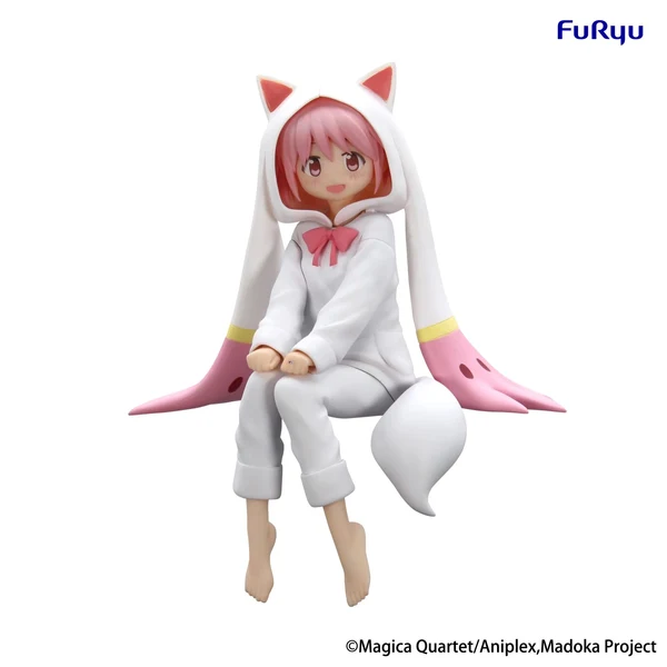 PuellaMagiMadokaMagicaNoodleStopperFigure-MadokaKanameKyubeythemedNightwearver Puella Magi Madoka Magica – Figurine Kaname Madoka Kyubey Nightwear Ver. Noodle Stopper – Image 1
