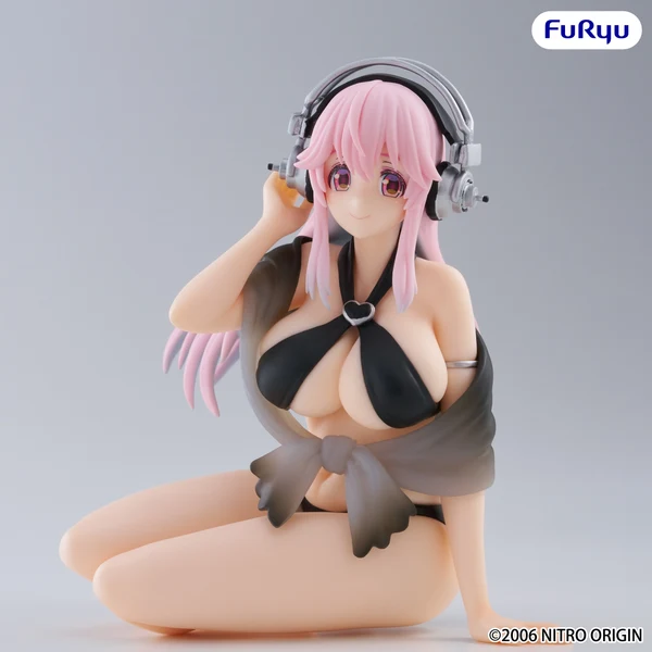 SuperSonicoSeriesNoodleStopperFigure-SuperSonicoBikiniVer_4 Super Sonico - Figurine Black Bikini Ver. Noodle Stopper – Image 1